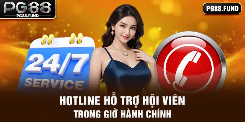 Hotline hỗ trợ hội viên trong giờ hành chính